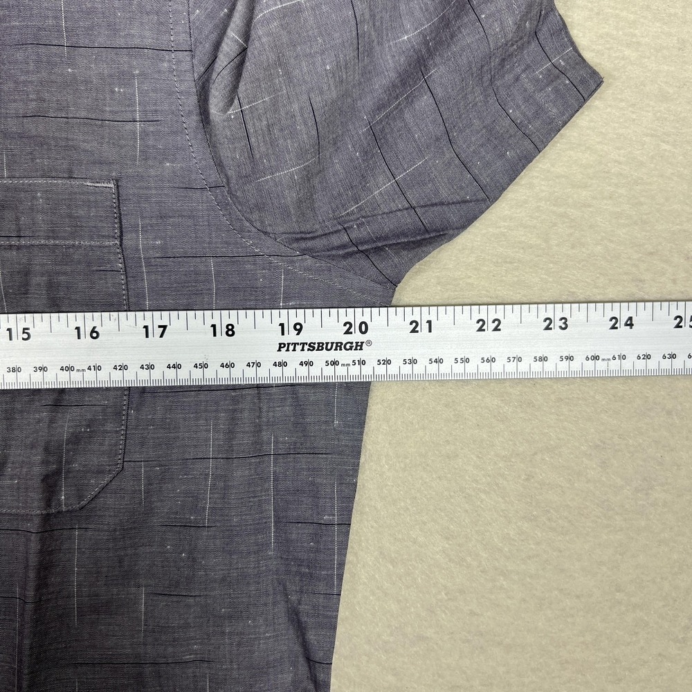 Travis Mathew Shirt Mens Small Heather Nightshade Rambler Button Up Short Sleeve - Picture 7 of 8